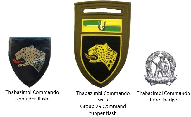 Coat of arms (crest) of the Thabazimbi Commando, South African Army