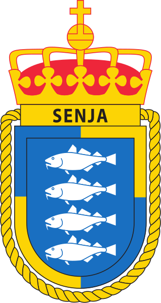 Coat of arms (crest) of the Coast Guard Vessel KV Senja, Norwegian Navy