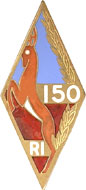 Coat of arms (crest) of the 150th Infantry Regiment, French Army