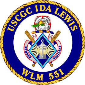Coat of arms (crest) of the USCGC Ida Lewis (WLM-551)