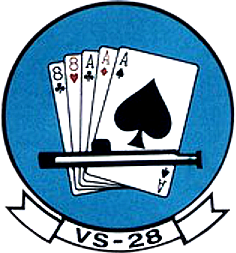 Coat of arms (crest) of the VS-28 Hukkers, US Navy