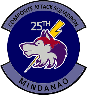 Coat of arms (crest) of the 25th Composite Attack Squadron, Philippine Air Force