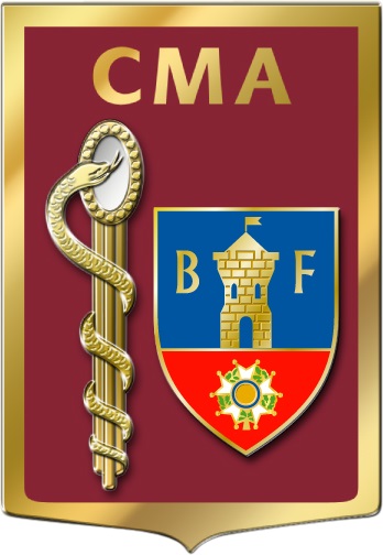 Coat of arms (crest) of the Armed Forces Military Medical Centre Belfort, France