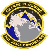 Coat of arms (crest) of the 76th Space Control Squadron, US Air Force