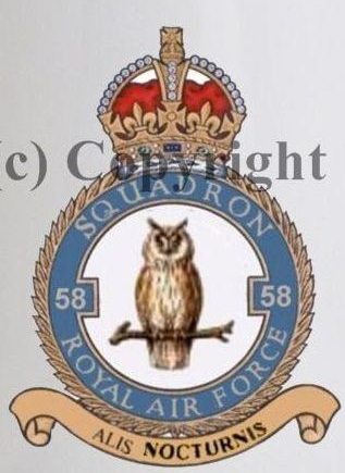 Coat of arms (crest) of the No 58 Squadron, Royal Air Force