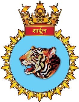 Coat of arms (crest) of the INS Shardul, Indian Navy