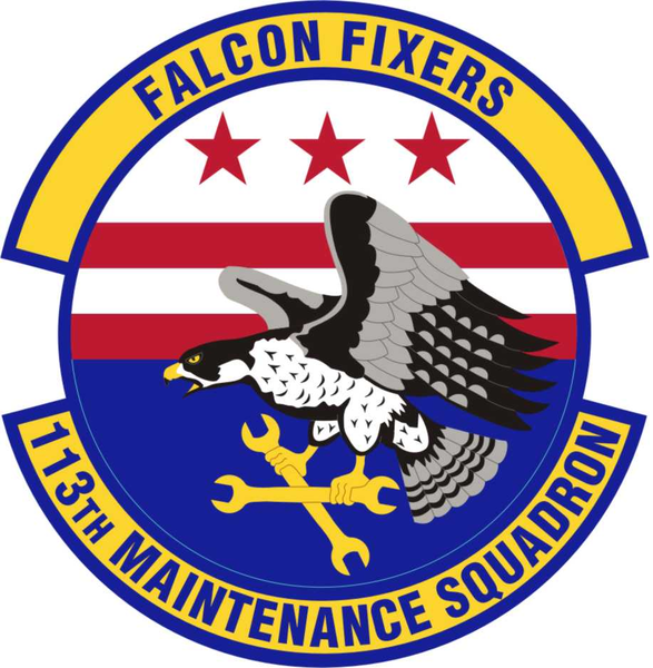 File:113th Maintenance Squadron, District of Colombia Air National Guard.png