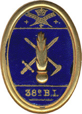 Coat of arms (crest) of the 38th Infantry Battalion, French Army