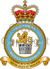Coat of arms (crest) of the No 101 Squadron, Royal Air Force