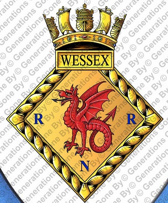 Coat of arms (crest) of the Royal Naval Reserve Wessex, Royal Navy
