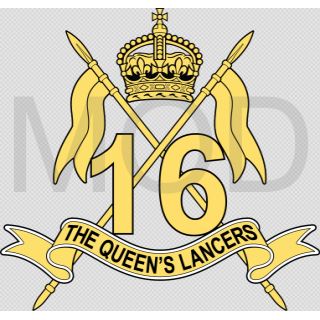 Coat of arms (crest) of the 16th The Queen's Lancers, British Army