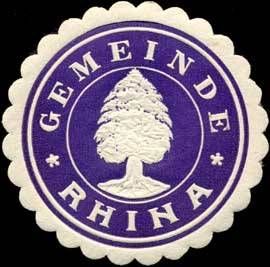 Wappen von Rhina/Arms (crest) of Rhina