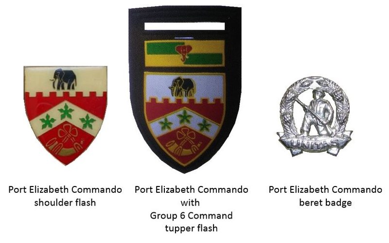 Coat of arms (crest) of the Port Elizabeth Commando, South African Army