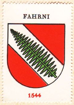 Wappen von/Blason de Fahrni