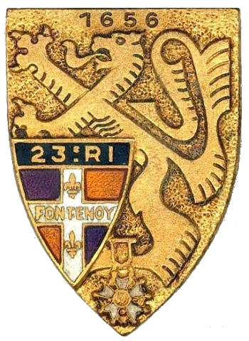 Arms of 23rd Infantry Regiment, French Army