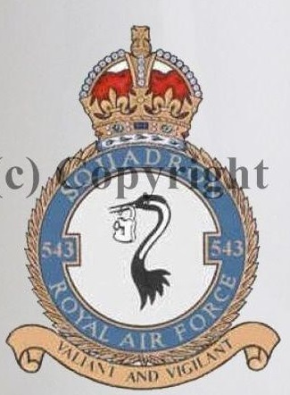 Coat of arms (crest) of the No 543 Squadron, Royal Air Force