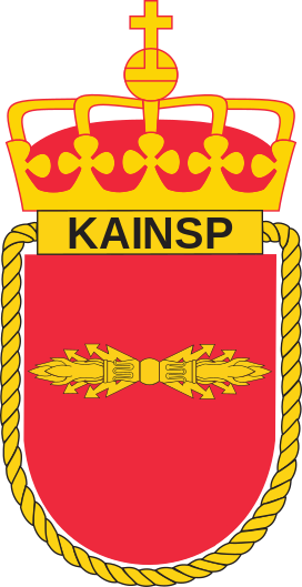 Coat of arms (crest) of the Coastal Artillery Inspector, Norwegian Navy