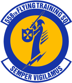 Coat of arms (crest) of the 558th Flying Training Squadron, US Air Force