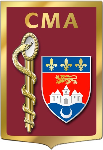 Coat of arms (crest) of the Armed Forces Military Medical Centre Bordeaux-Merignac, France