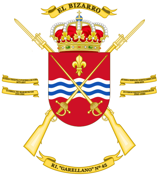File:Infantry Regiment Garellano No 45, Spanish Army.png