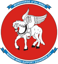 Coat of arms (crest) of the MWSS-271 Workhorse of the Wing, USMC
