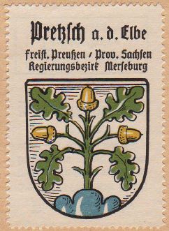 Wappen von Pretzsch (Elbe)/Coat of arms (crest) of Pretzsch (Elbe)