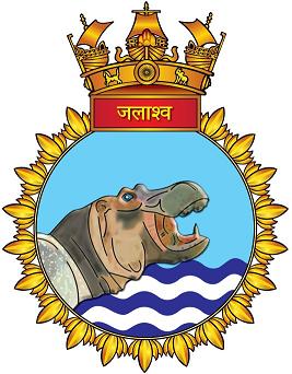 Coat of arms (crest) of the INS Jalashwa, Indian Navy