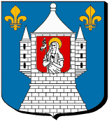 Blason de Sainte-Geneviève-des-Bois (Essonne)/Arms (crest) of Sainte-Geneviève-des-Bois (Essonne)