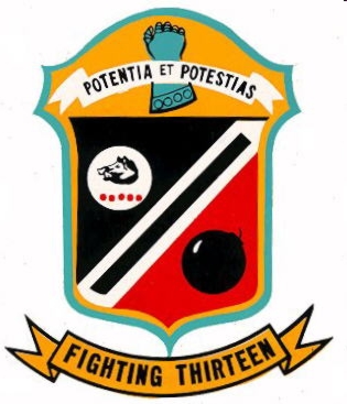 Coat of arms (crest) of the VF-13 Night Cappers, US Navy