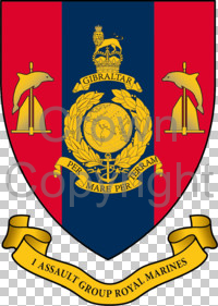 Coat of arms (crest) of 1 Assault Group, RM (1AGRM)