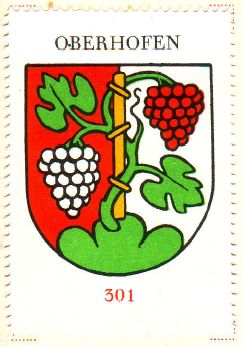 Wappen von/Blason de Oberhofen am Thunersee
