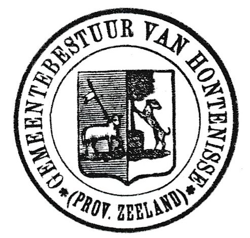 Wapen van Hontenisse/Coat of arms (crest) of Hontenisse