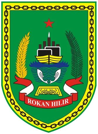 Coat of arms (crest) of Rokan Hilir Regency
