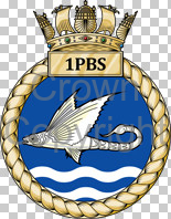 Coat of arms (crest) of the 1 Patrol Boat Squadron - Faslane Patrol Boat Squadron, Royal Navy