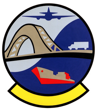 Coat of arms (crest) of the 24th Transportation Squadron, US Air Force