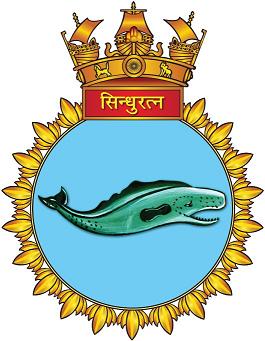 Coat of arms (crest) of the INS Sindhuratna, Indian Navy