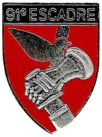 Coat of arms (crest) of the 91st Bombardment Wing, French Air Force