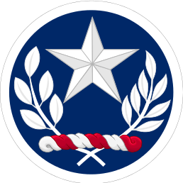 Arms of Texas Element Joint Force Headquarters, Texas Army National Guard