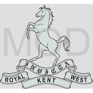 Coat of arms (crest) of the The Queen's Own Royal West Kent Regiment, British Army