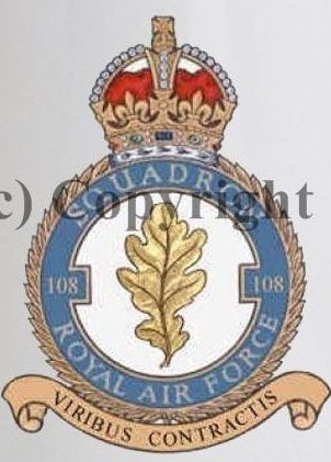 Coat of arms (crest) of the No 108 Squadron, Royal Air Force