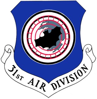 Coat of arms (crest) of the 31st Air Division, US Air Force
