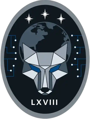 Coat of arms (crest) of the 68th Cyberspace Squadron, US Space Force