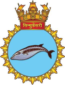 Coat of arms (crest) of the INS Sinhukesari, Indian Navy