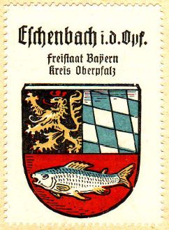 Wappen von Eschenbach in der Oberpfalz/Coat of arms (crest) of Eschenbach in der Oberpfalz