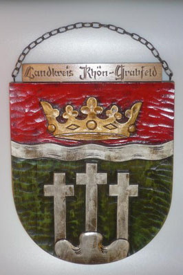 Wappen von Rhön-Grabfeld/Coat of arms (crest) of Rhön-Grabfeld