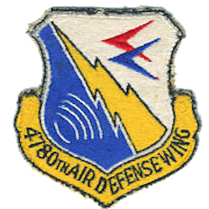 Coat of arms (crest) of the 4780th Air Defense Wing, US Air Force