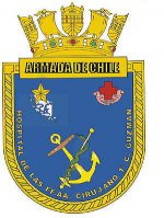 Coat of arms (crest) of the Armed Forces Hospital Cirujano 1 C. Guzman, Chilean Navy