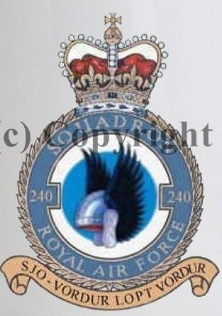 Coat of arms (crest) of the No 240 Squadron, Royal Air Force