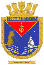 Coat of arms (crest) of the Coastal Patrol Vessel Chiloé (LSG-1622), Chilean Navy
