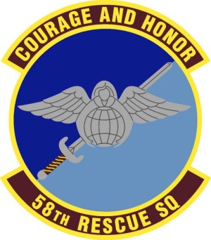 Coat of arms (crest) of the 58th Rescue Squadron, US Air Force
